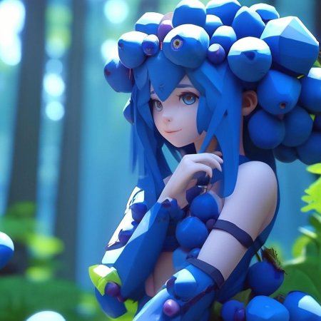 Синие ягоды