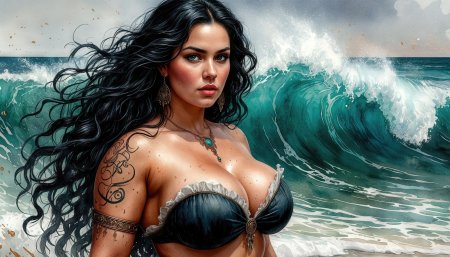 Море девушка