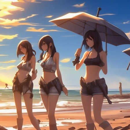 Аниме на пляже