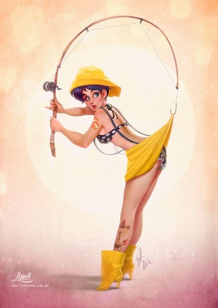 Девочка с удочкой