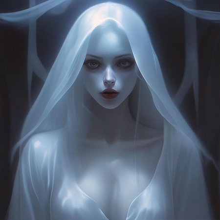 Красивая девушка призрак