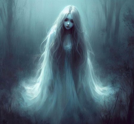 Призрак женщины в белом