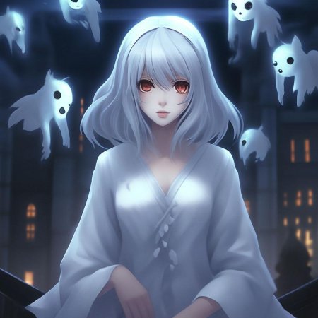 Девушка привидение