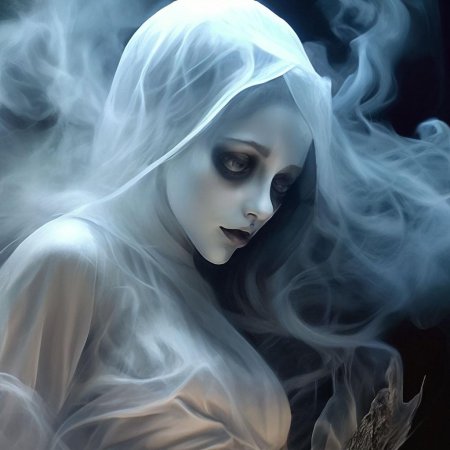 Красивая девушка призрак