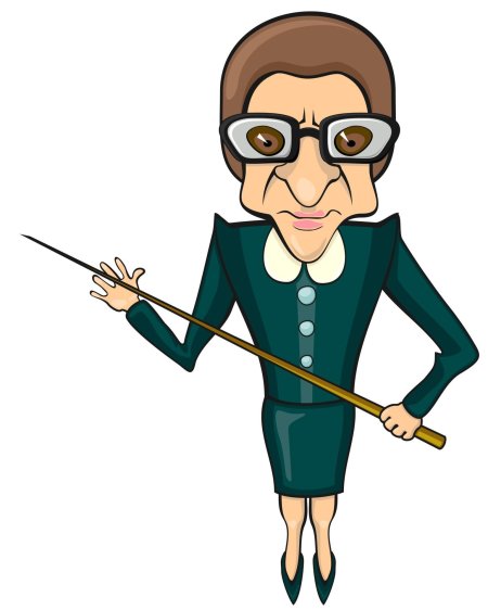 Учительница с указкой