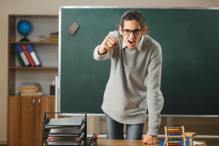 Angry teacher