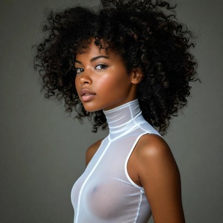 Кудрявая мулатка