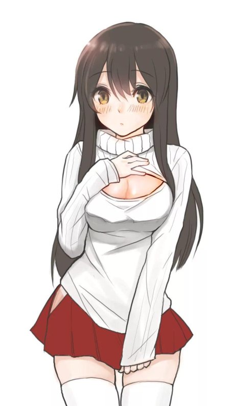 Аниме open Chest Sweater