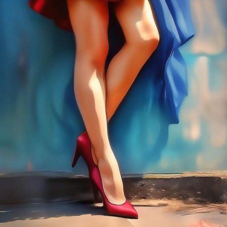 Женские ножки на каблуках