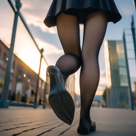 Девушка в юбках