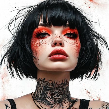 Девушка неформал