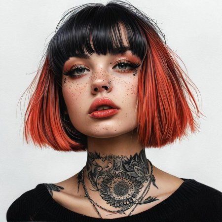 Девушка неформал