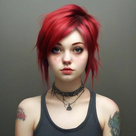 Девушка неформалка