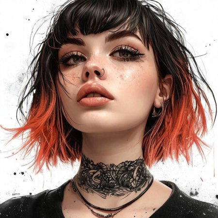 Девушка неформал