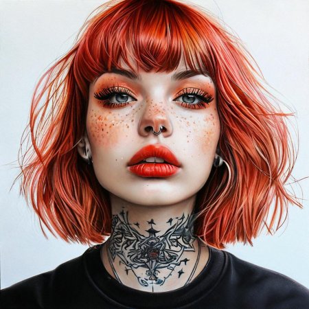 Девушка неформал