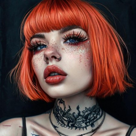 Девушка неформал