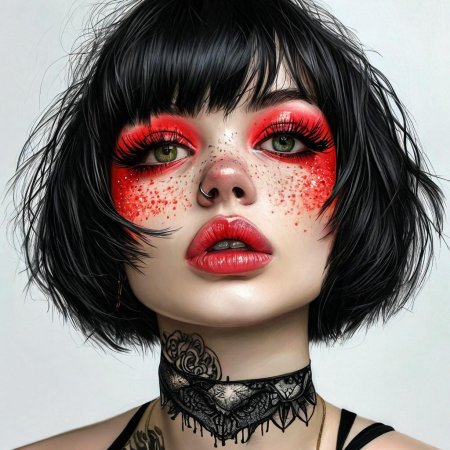 Девушка неформал