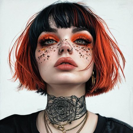 Девушка неформал