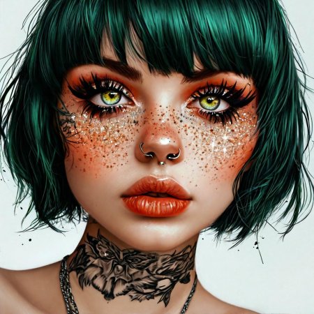 Девушка неформал