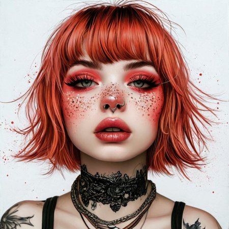 Девушка неформал