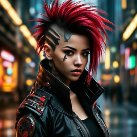 Киберпанк девушка
