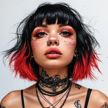 Девушка неформал