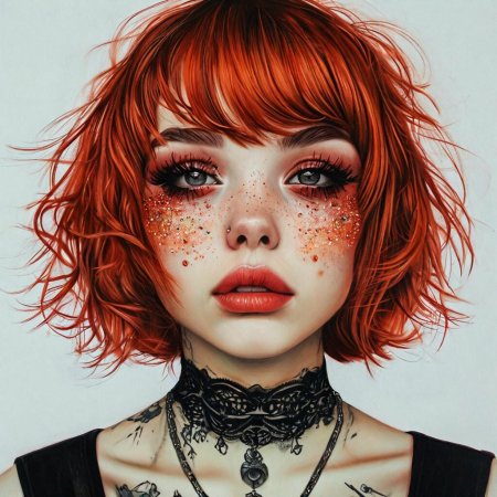 Девушка неформал