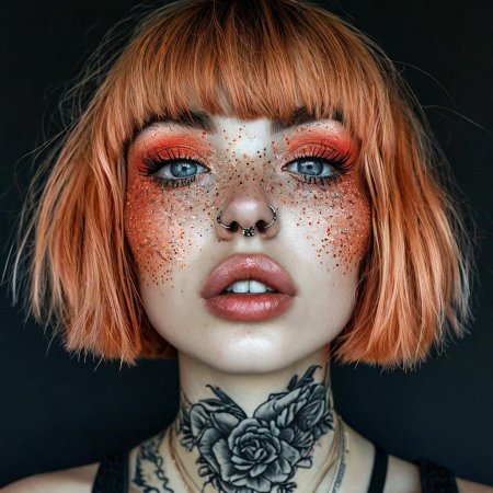 Яркие макияж