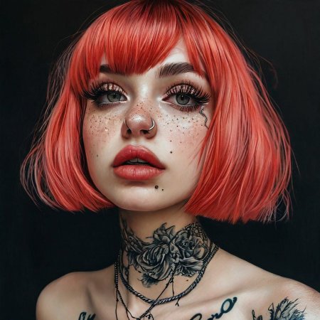 Девушка неформал