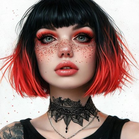 Девушка неформал