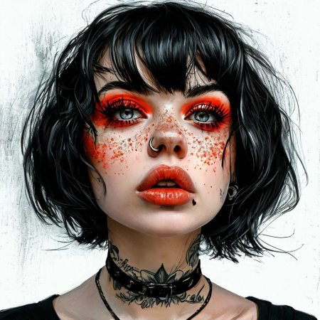 Девушка неформал