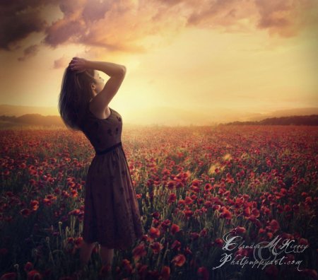 Девушка в поле