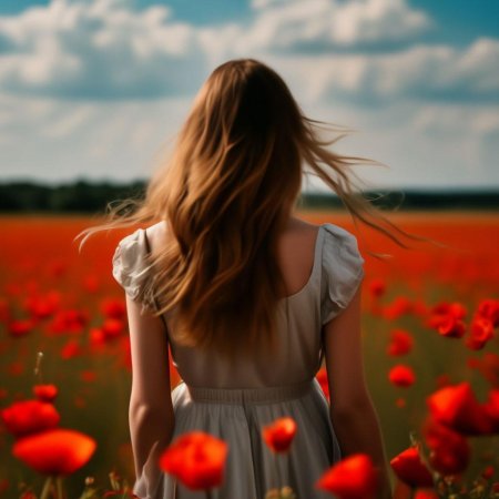 Девушка в поле