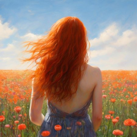 Рыжая девушка