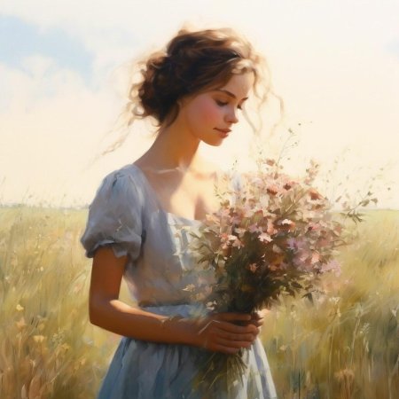 Девушка с красивой