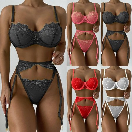 В штанах и лифчике