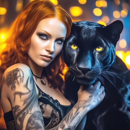 Пантера фото на аву для девушки брюнетки со спины