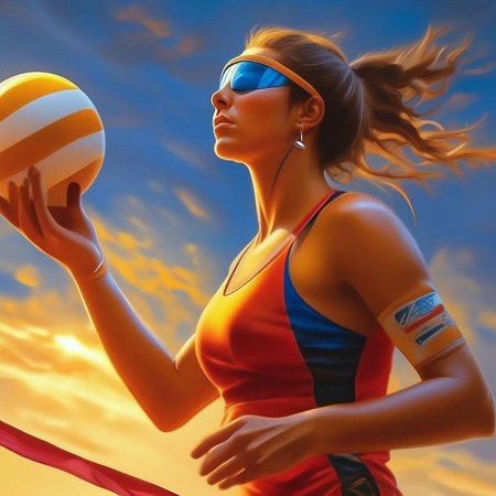 Волейболист с полотенцем