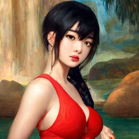 Девушка летом