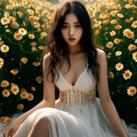 Красивая девушка кореянка