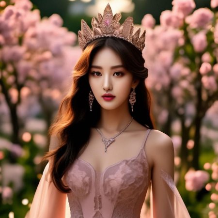 В красивом платье