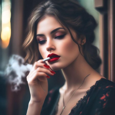 Девушка с сигаретой