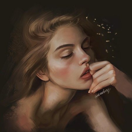 Задумчивая девушка