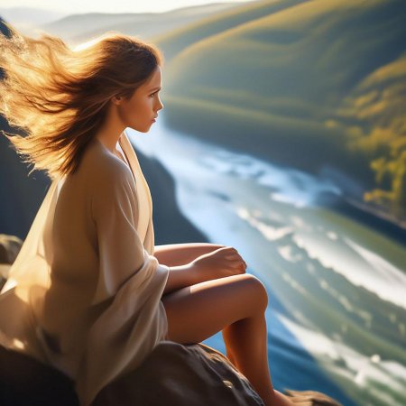 Девушка задумчивая