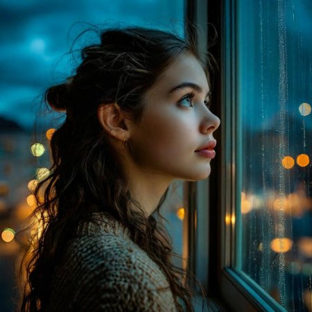 Смотрит в окно