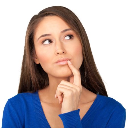 Задумчивая женщина