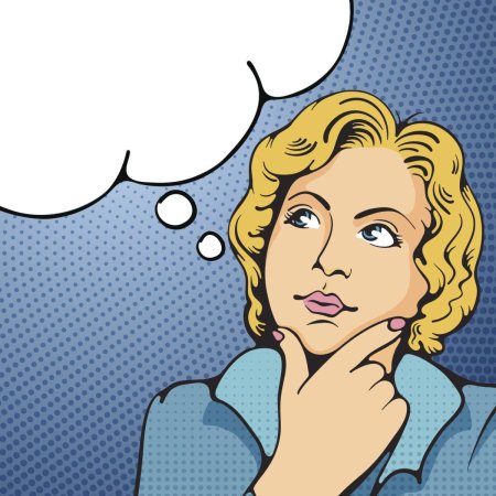 Задумчивая девушка