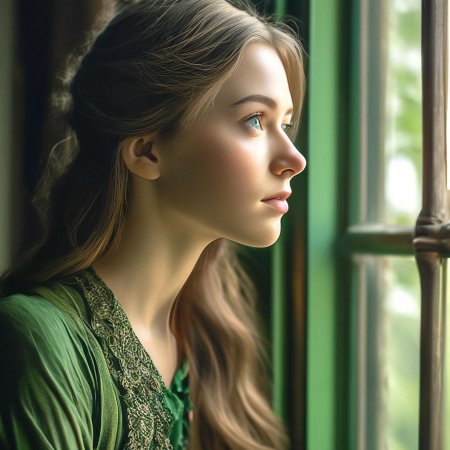 Зеленоглазая девушка