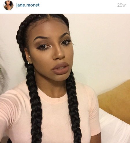 Asiangoth with French Braids