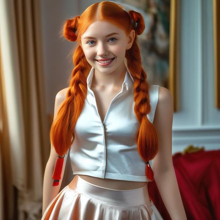 Рыжая девушка